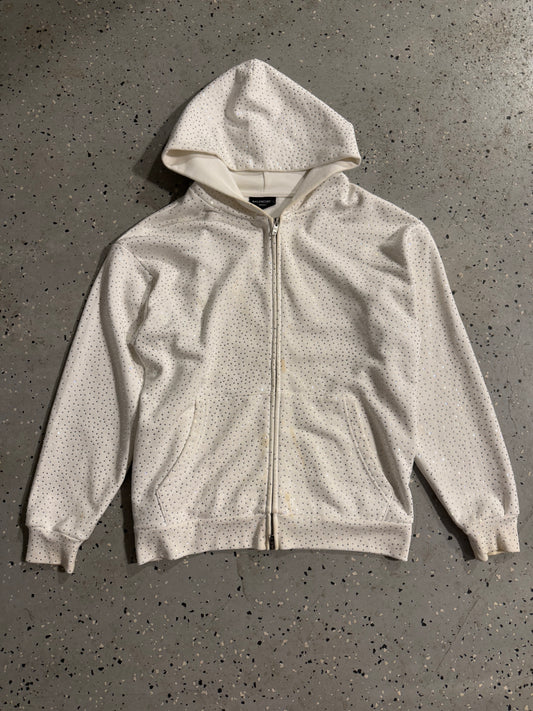 Balenciaga Crystal Embossed Zip-up
