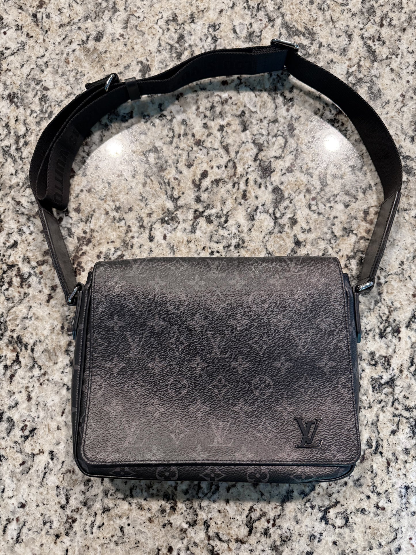 Louis Vuitton District PM Monogram Eclipse Messenger Bag